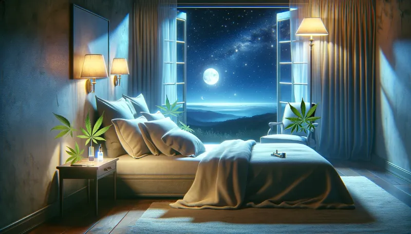 the essence of peaceful sleep and the role of cannabis in enhancing relaxation and combating insomnia
